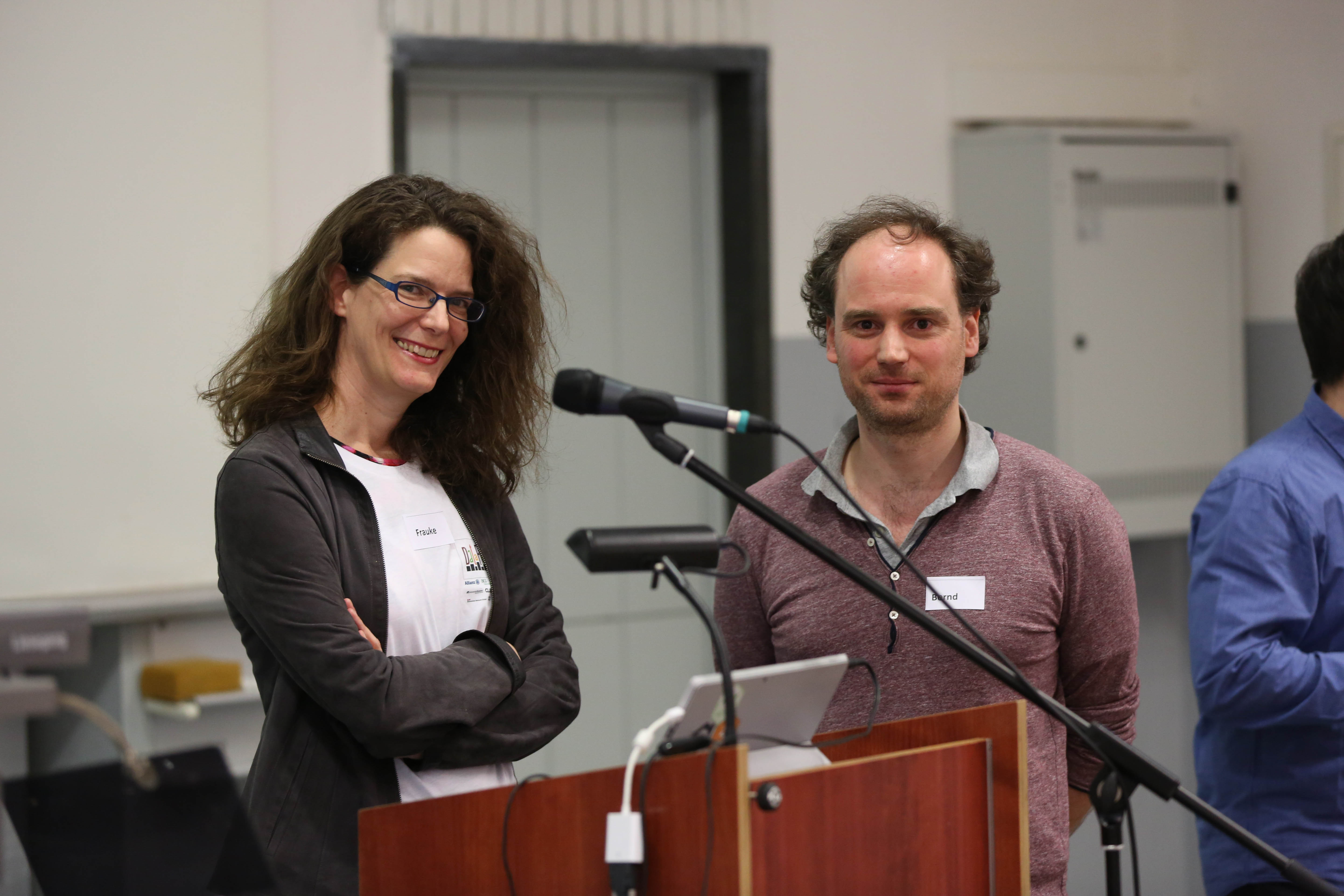 Die Hauptorganisatoren des DataFests 2016: Bernd Bischl und Frauke Kreuter